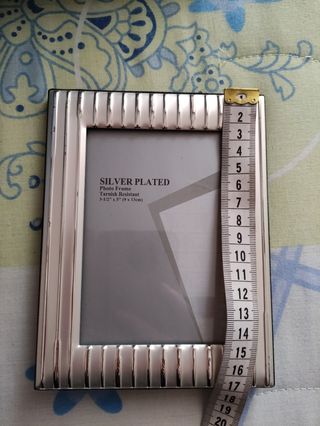 Cornice portafoto in silver plated 9x13 cm