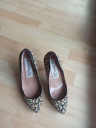Tacones festivos leopardo, nº 37
