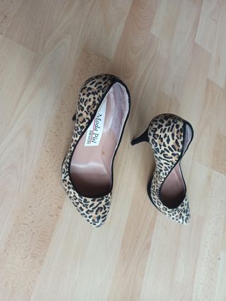 Tacones festivos leopardo, nº 37