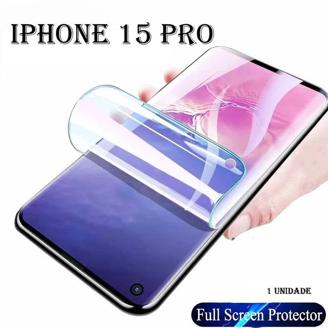 Pelicula de Hidrogel Para Telemovel Iphone 15 Pro