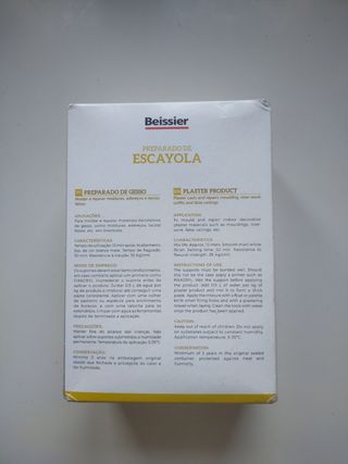 Preparado de escayola