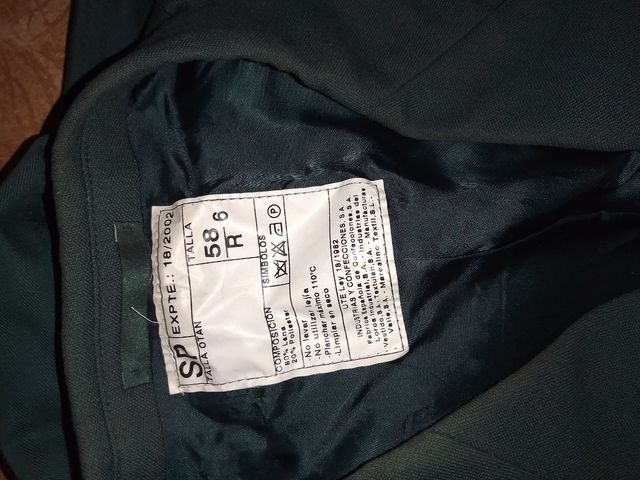 lote ropa traje mono guardia civil