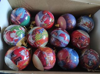 Set 12 palline natalizie figurative