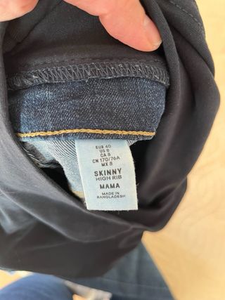 Pantalón vaquero embarazo H&M