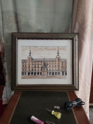 Cuadro de la plaza Mayor Madrid