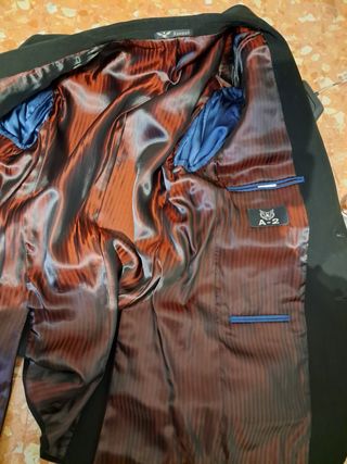 Traje negro hombre talla 42