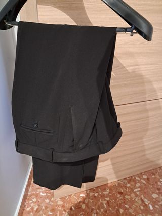 Traje negro hombre talla 42