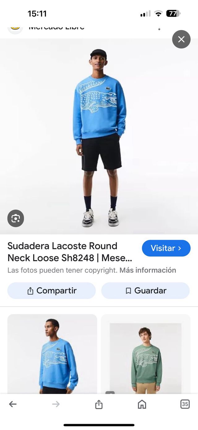 Sudadera Lacoste a estrenar de tienda oficial