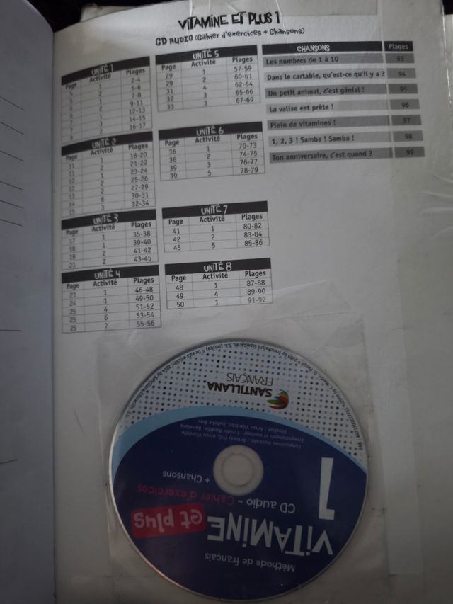 Vitamine et plus 1, livre élève+cahier exercices