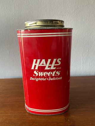 Lata antigua caramelos halls menthos