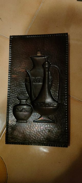 Quadro in rame rustico vintage 34x19