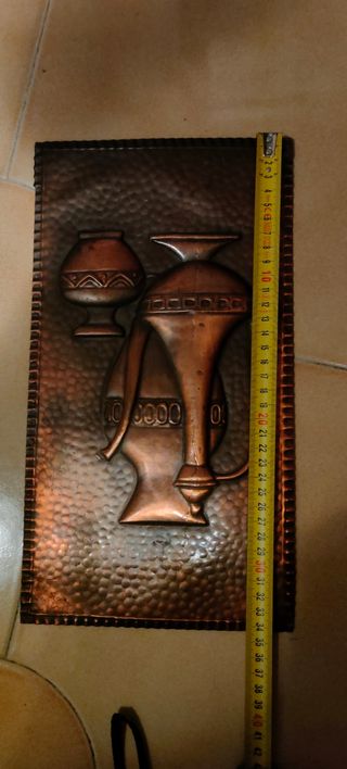 Quadro in rame rustico vintage 34x19