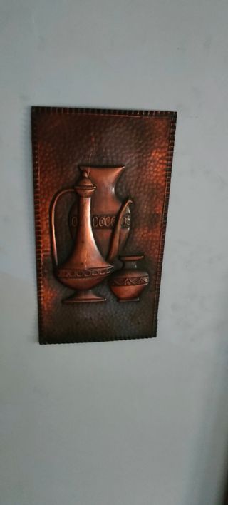 Quadro in rame rustico vintage 34x19