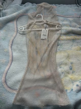 Camiseta con capucha strass XS
