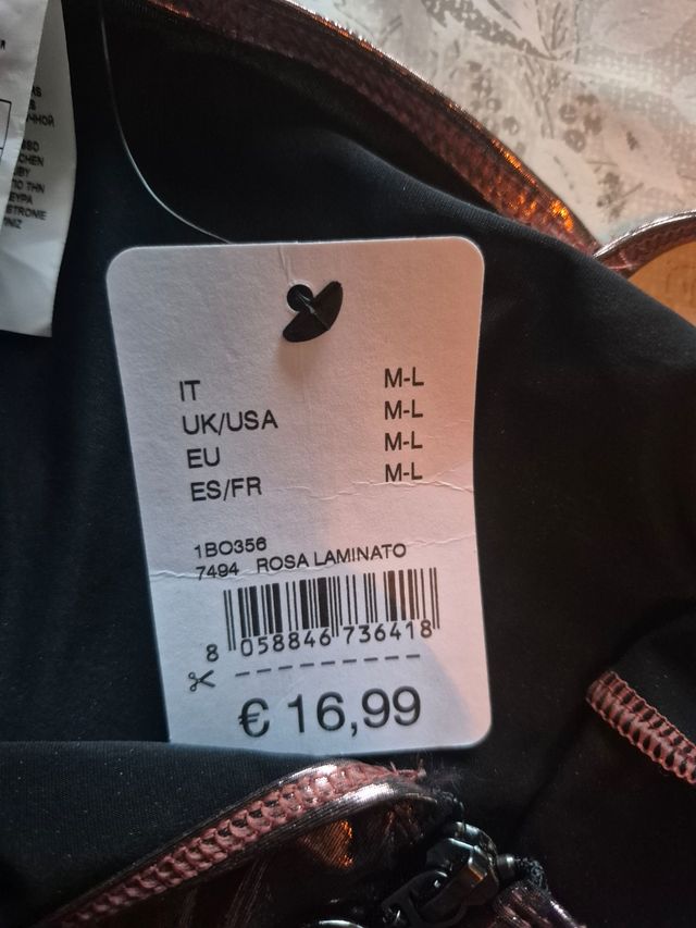 Body rosa laminato- Tezenis