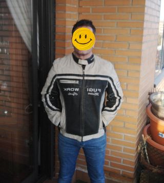 Chaqueta de cuero vintage, Clockhouse c&a, talla M