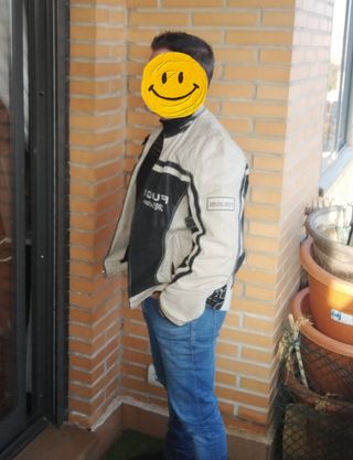 Chaqueta de cuero vintage, Clockhouse c&a, talla M