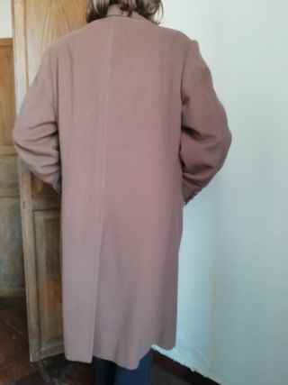 Abrigo de paño color Camel