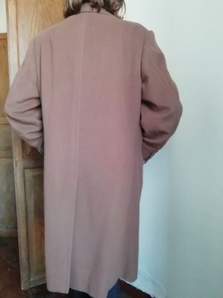 Abrigo de paño color Camel