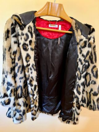 Chaqueta / Abrigo Pelo de Leopardo Punt Roma