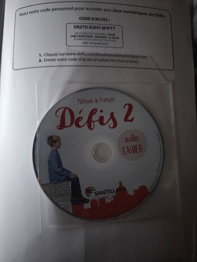 Défis 2 livre d'élève+cahier d'exercices