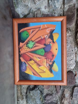 Cuadro.46 cm alto,36 cm ancho.