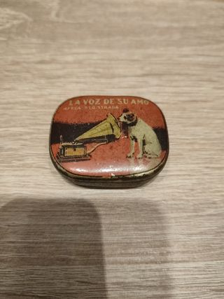 Caja agujas gramófono La voz de su amo