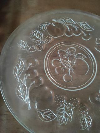 Plato Frutero de cristal