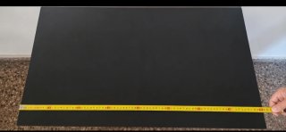 Mesa auxiliar plegable de hierro/cristal