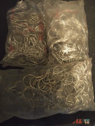 Mosquetões redondos metálicos