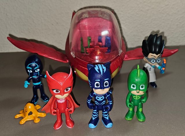 PJMask Personajes y Búho Delta Deluxe