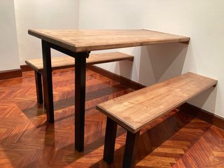 Mesa abatible artesanal