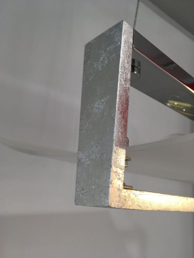 Lampadario legno foglia argento e vetro
