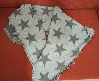 Sciarpa/scialle grigio donna maxi