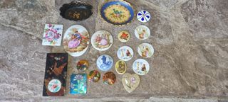 Lote de adornos para muebles antiguos