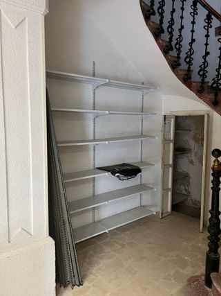 Estanterias metal y cristal