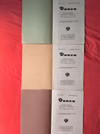 LOTE 3 REVISTAS MUSICALES ANTIGUAS "DANZA" 1932