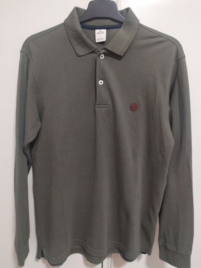 Polo manga larga verde