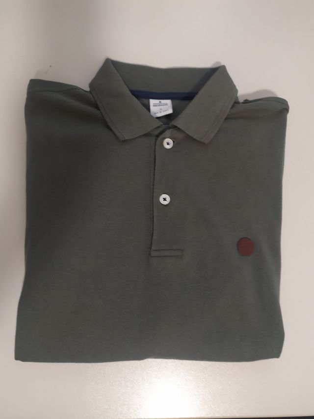 Polo manga larga verde