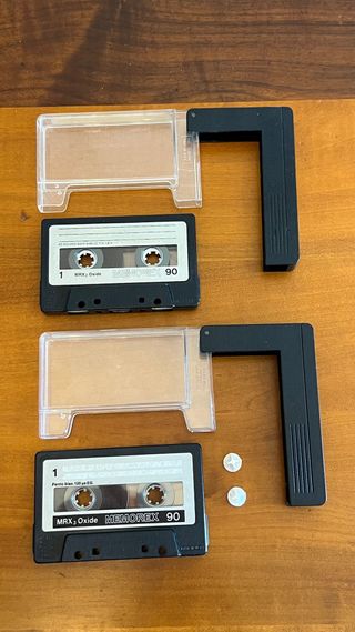 2 vintage audio tape cassette Memorex MRX2 MRX3