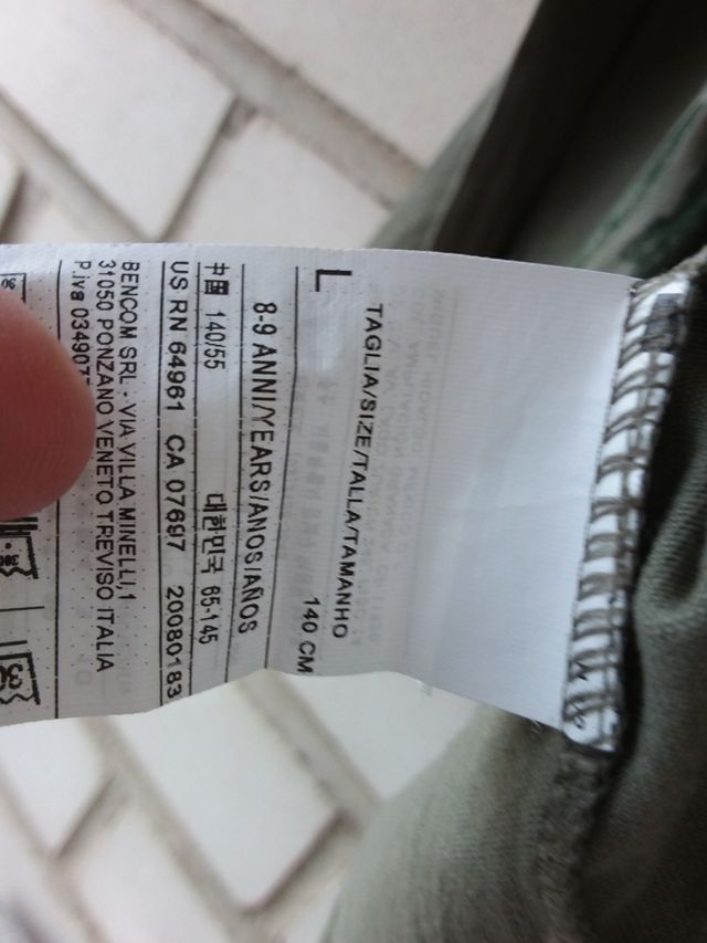 Camiseta niño algodón Transformers  Benetton 8/9