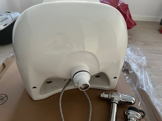 Lavabo zoom Roca + Grifo + Sifón