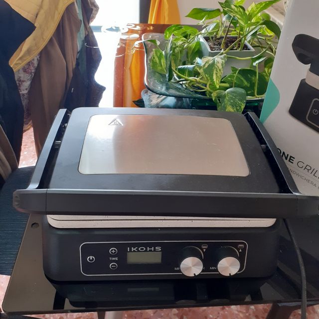 Plancha de asar usada solo una vez