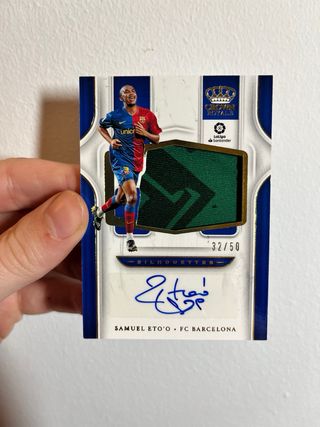 SAMUEL ETO/50 FIRMA AUTOGRAFO PANINI FCB CROMO 