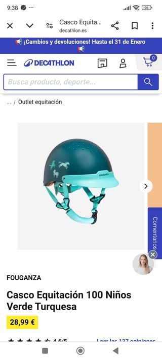 Casco y chaleco hípica caballo