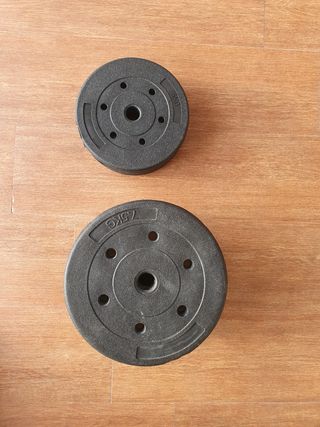 Pesas discos 5 y 7.5kg