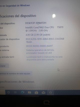 Vendo un laptop Compaq610 con Windows 10