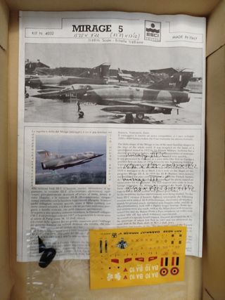 Maqueta avión Mirage 5 Esci 1/48