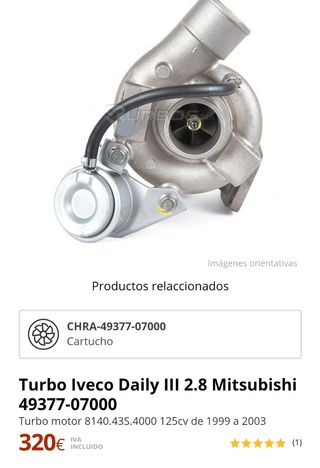 Turbo Iveco daily  III mitsubishi 2.8 
