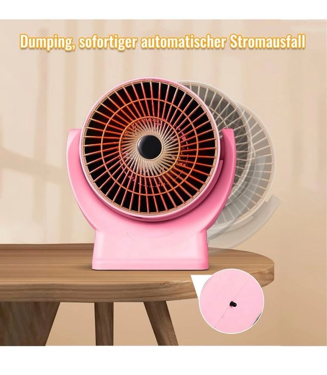 KAQ Calentador de ventilador de bajo consumo
